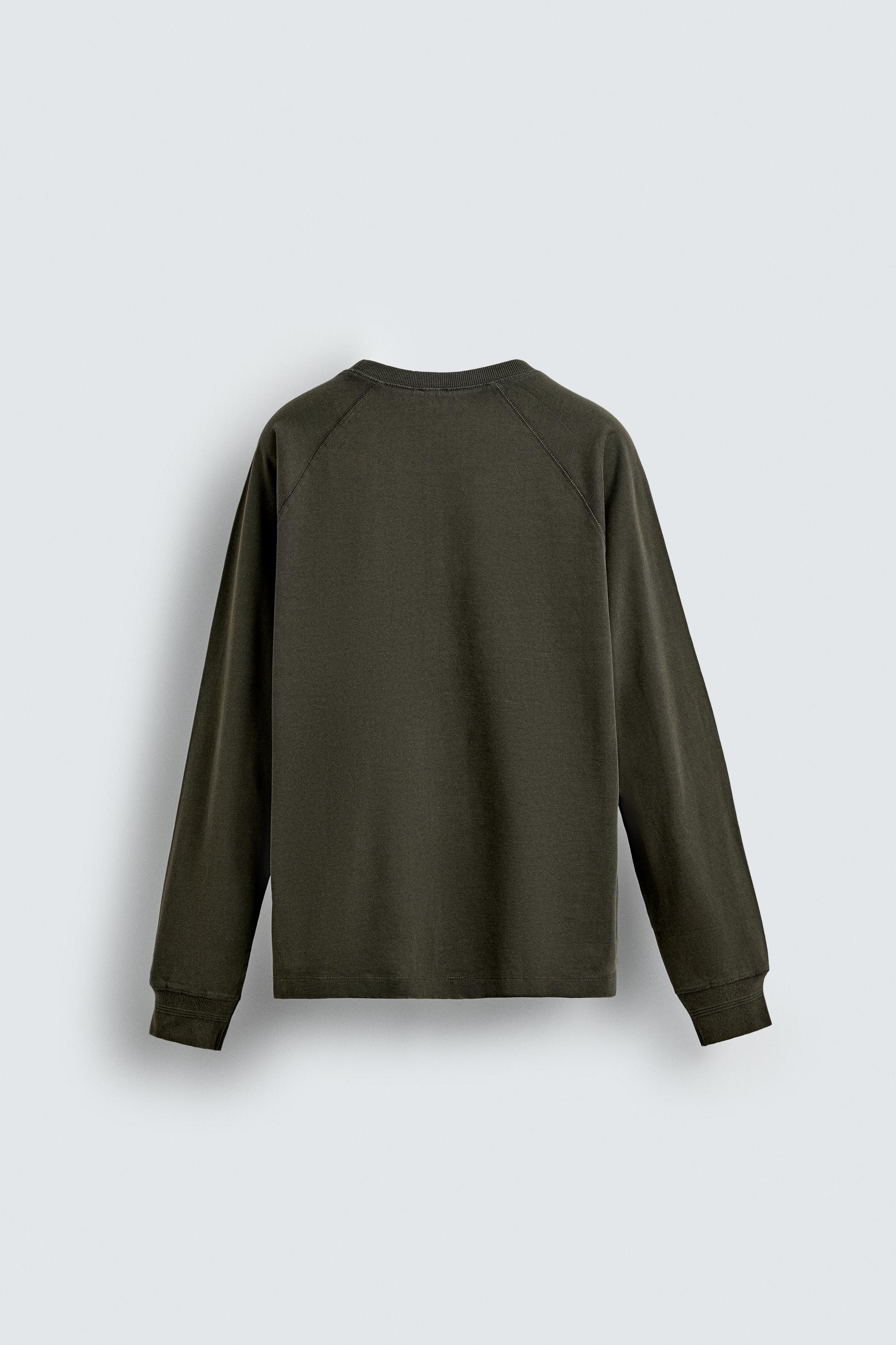WASHED RAGLAN SLEEVE T-SHIRT